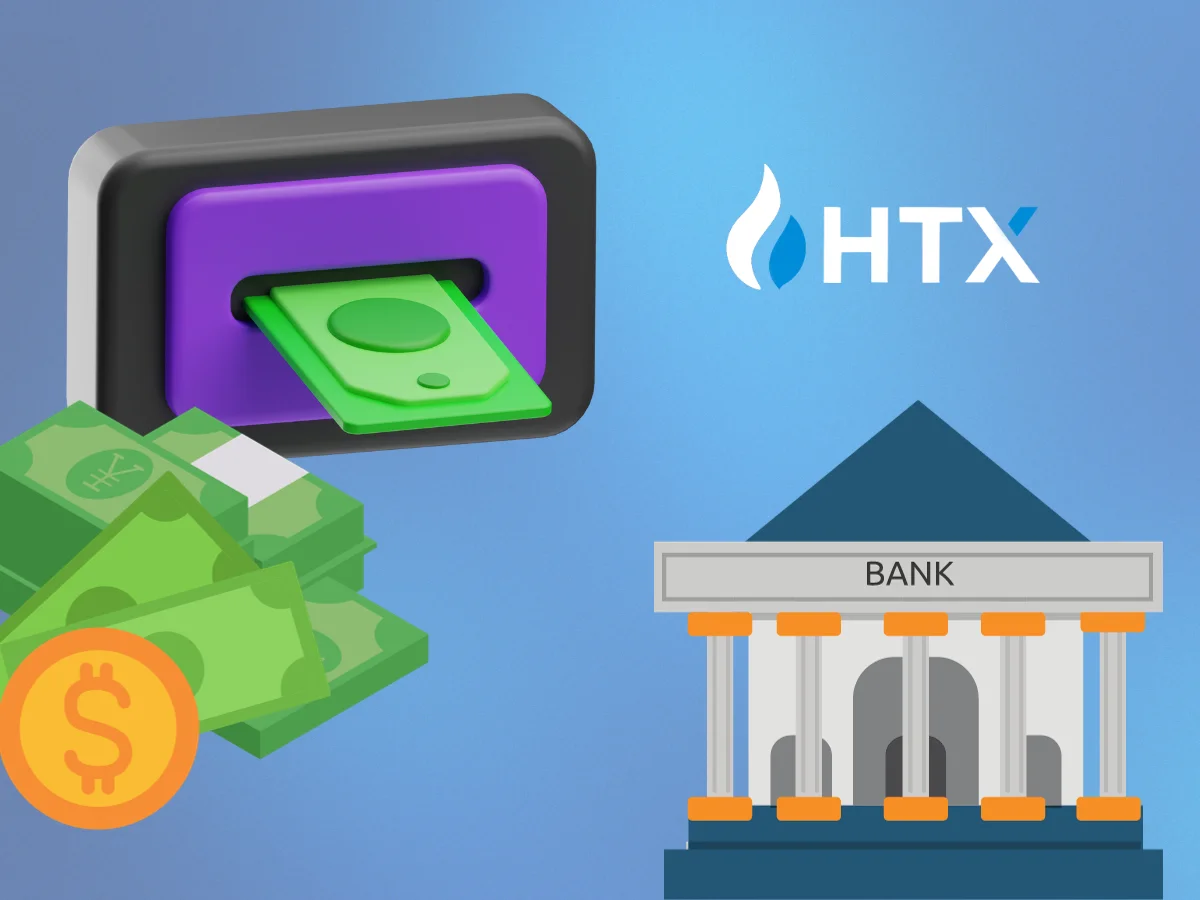 вывод денег с HTX на карту на банковский счет
